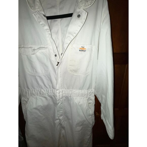 Vintage Sears Nation-Alls White Coverall Workwear Jumpsuit 42S Utility Mechanic - Picture 4 of 16